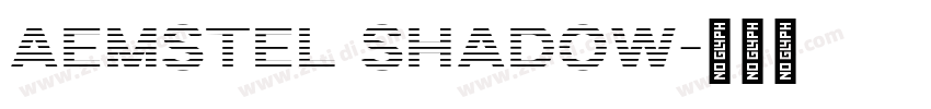 Aemstel Shadow字体转换